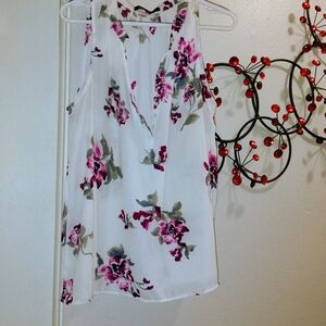 Women's XL Sweet Rain Dress Shirt w/Flower Pattern